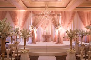 Finer Things Glam Wedding Alter and Centerpieces