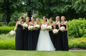 Finer Things Event Black and White theme Wedding Bridesmaids