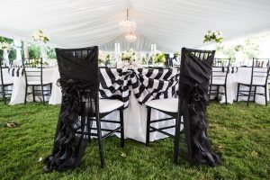 Finer Things Event Planning Columbus Black and White Tables and Chairs